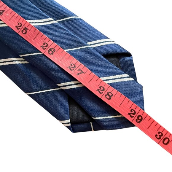 Jos A Bank Heritage Collection Blue Striped Silk Tie 3" Width 58" Length Classic - Picture 6 of 10